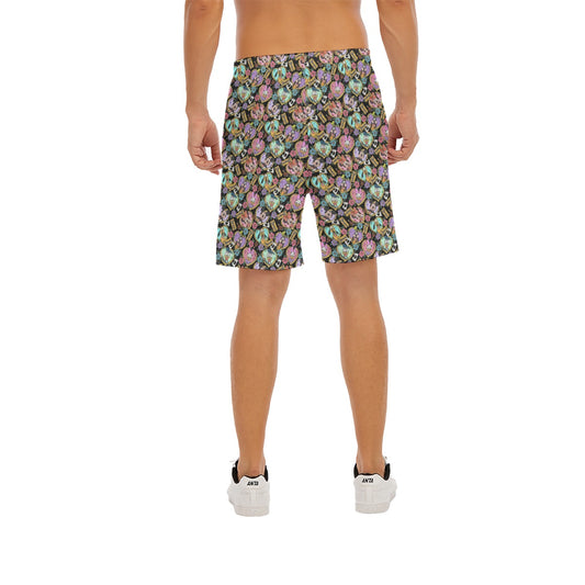 Tattoo Hearts Classic Crewends - Men’s Pocket Beach Shorts