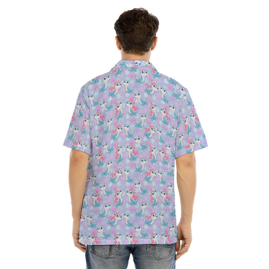 Bruni the Fire Spirit - Men's Hawaiian Button Up Shirt