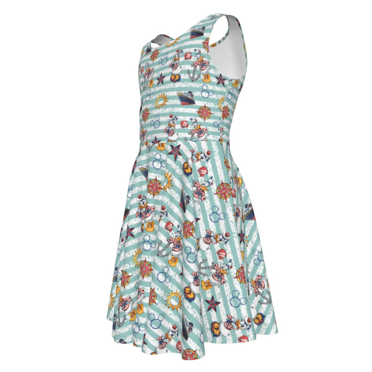 Sailor Duo on Deckaisy - Kid's Sleeveless Skater Dress