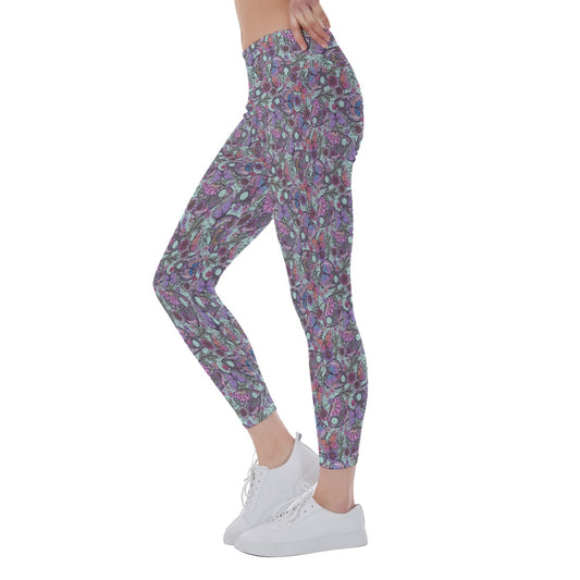 Butterfly Planchettes - Women's Yoga Leggings