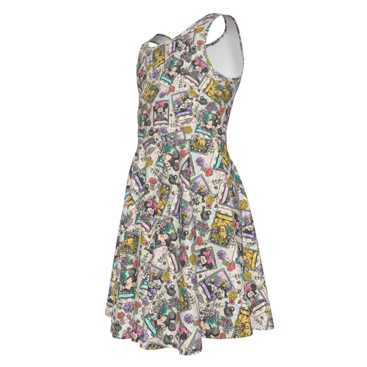 Garden Helpers Seed Packetskets - Kid's Sleeveless Skater Dress