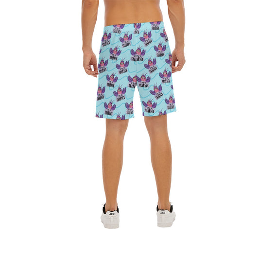 Shiny Deep-Sea Villain - Men’s Pocket Beach Shorts