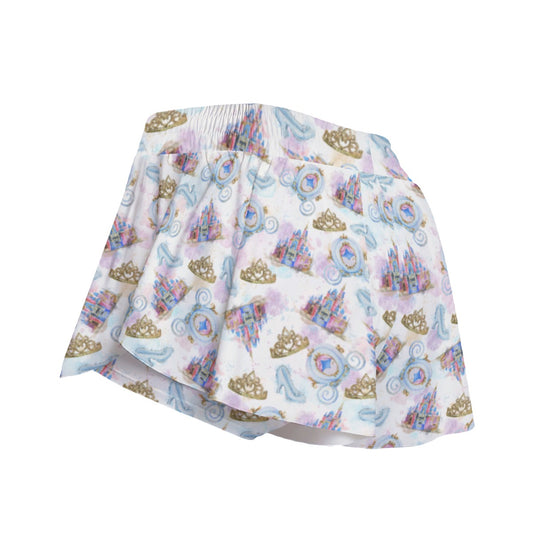 Watercolor Fairytale Fantasy - Women's Flowy Pocket Shorts