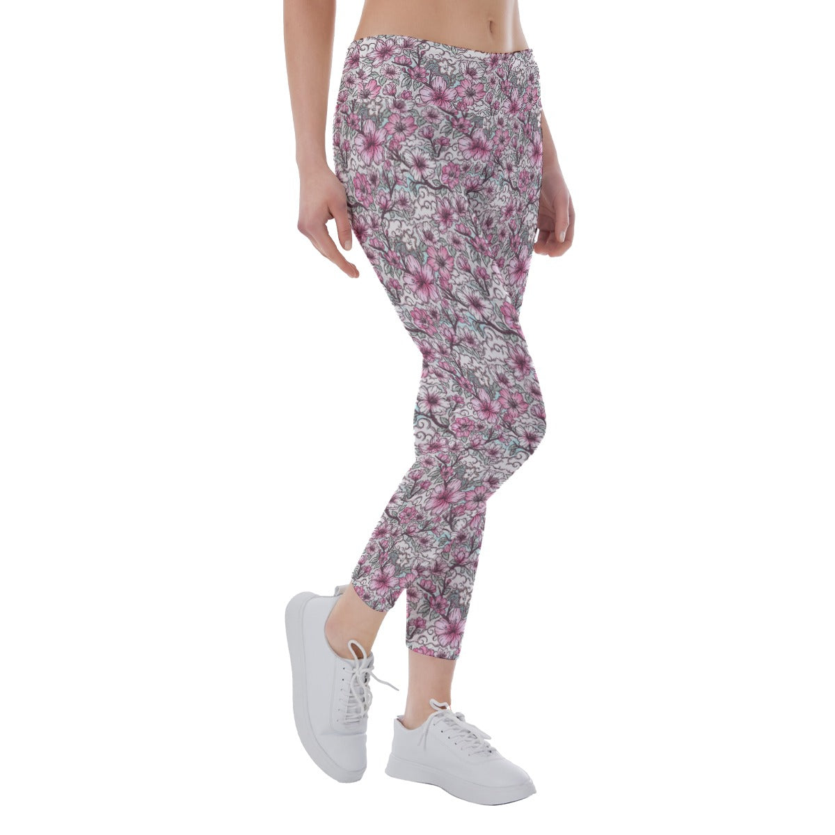 Fairytale Florals – Blossoms of Honor - Women's Yoga Leggings