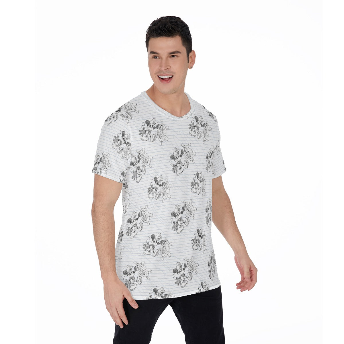 Sketch of Steamboat Mouse - Men's Short Sleeve T-Shirt