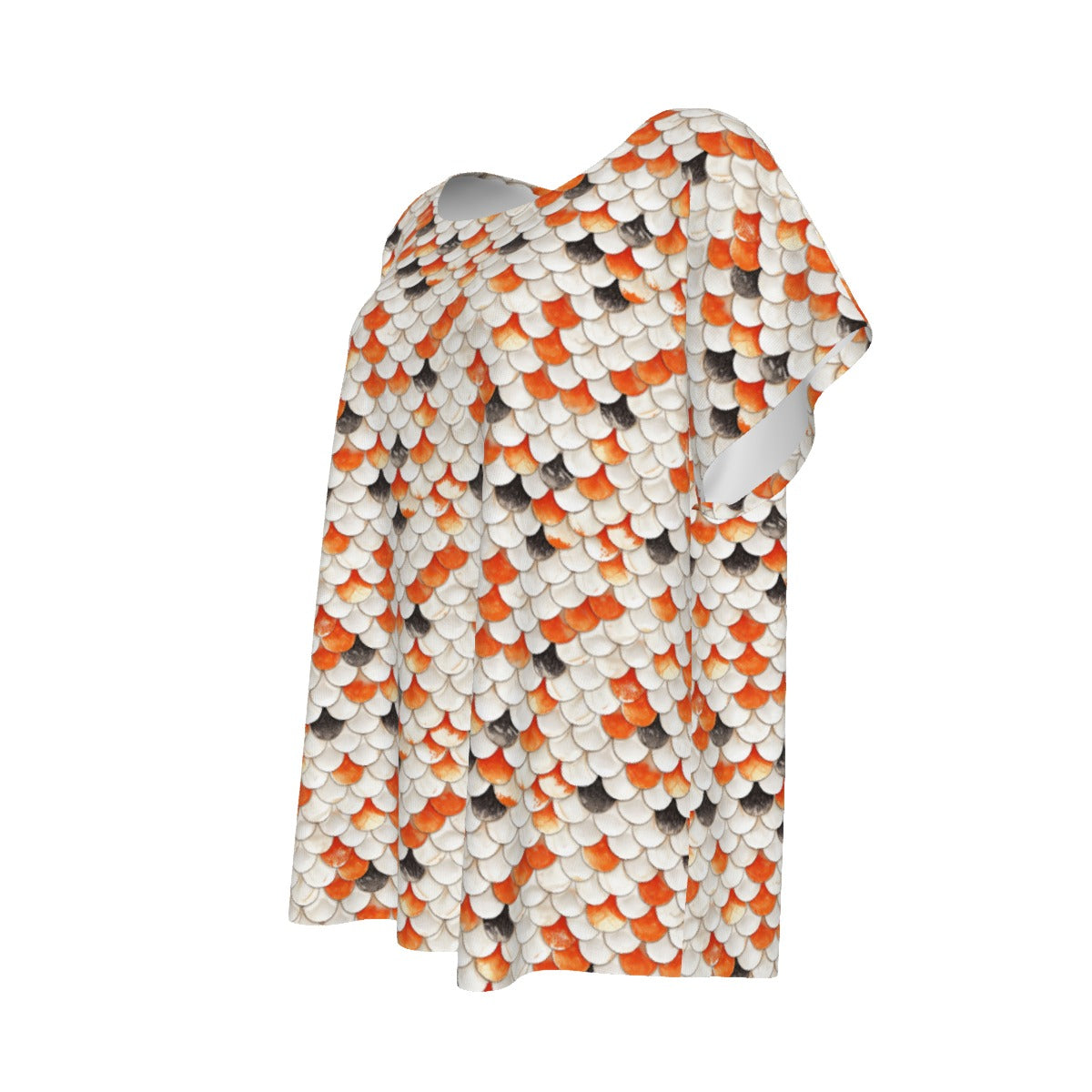 Animal Print - Koi Fish - Women’s Relaxed Fit Scoop Tee