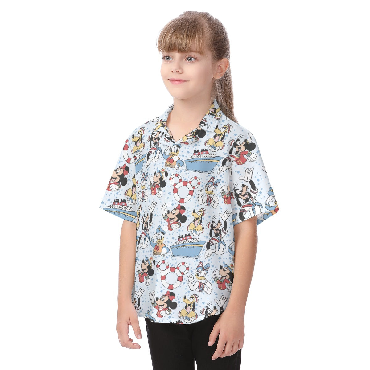 Sailor Cruise Stars - Kid's Hawaiian Button Up Shirt