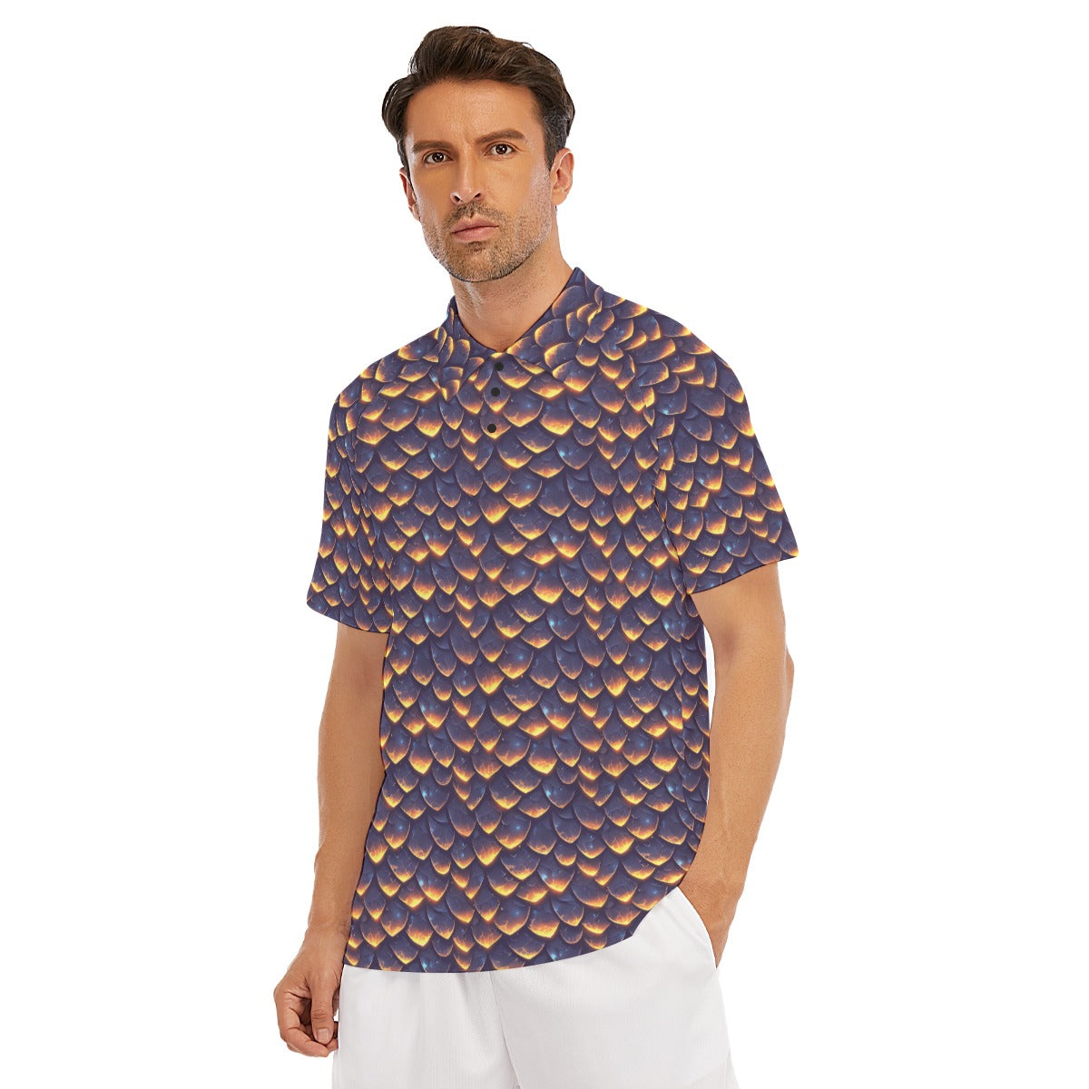 Animal Print - Dragon - Men's Polo Shirt