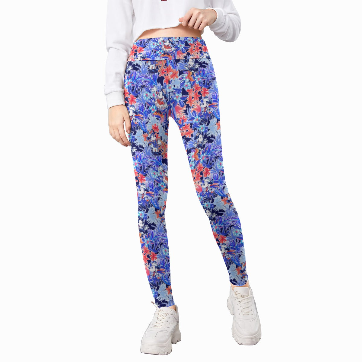 Navy Blooms Cruise - Kid's Leggings