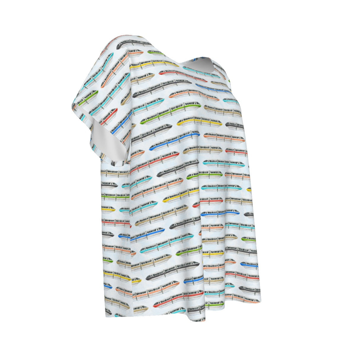 Monorail Rainbow Express - Women’s Relaxed Fit Scoop Tee