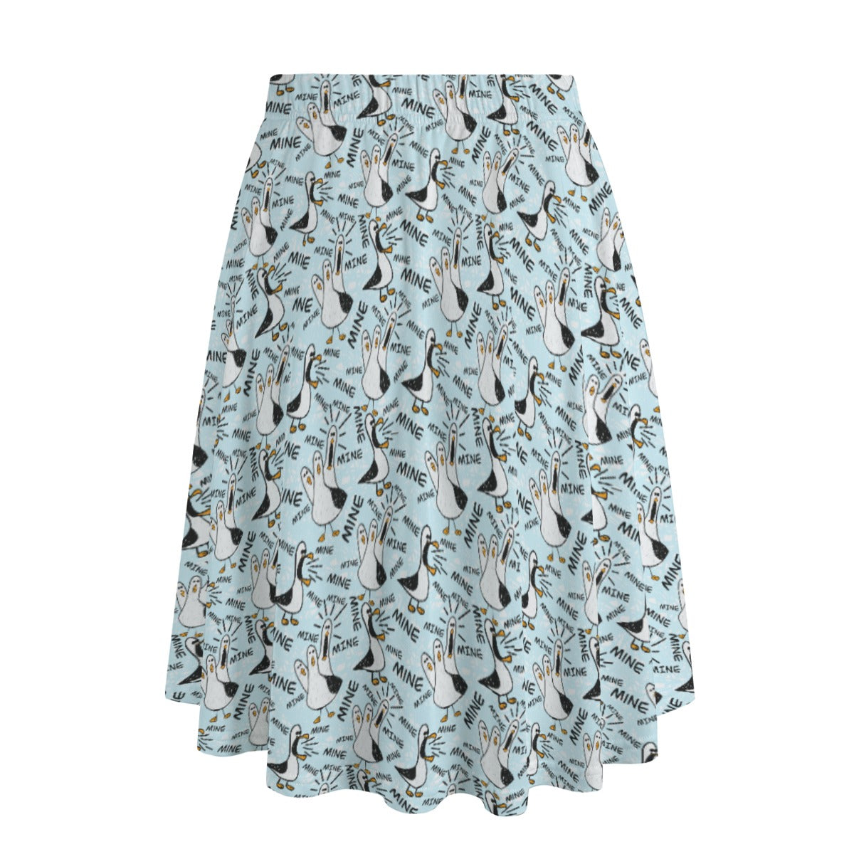 Mine Mine Mine Seagulls - Women’s Pocket Midi Skirt