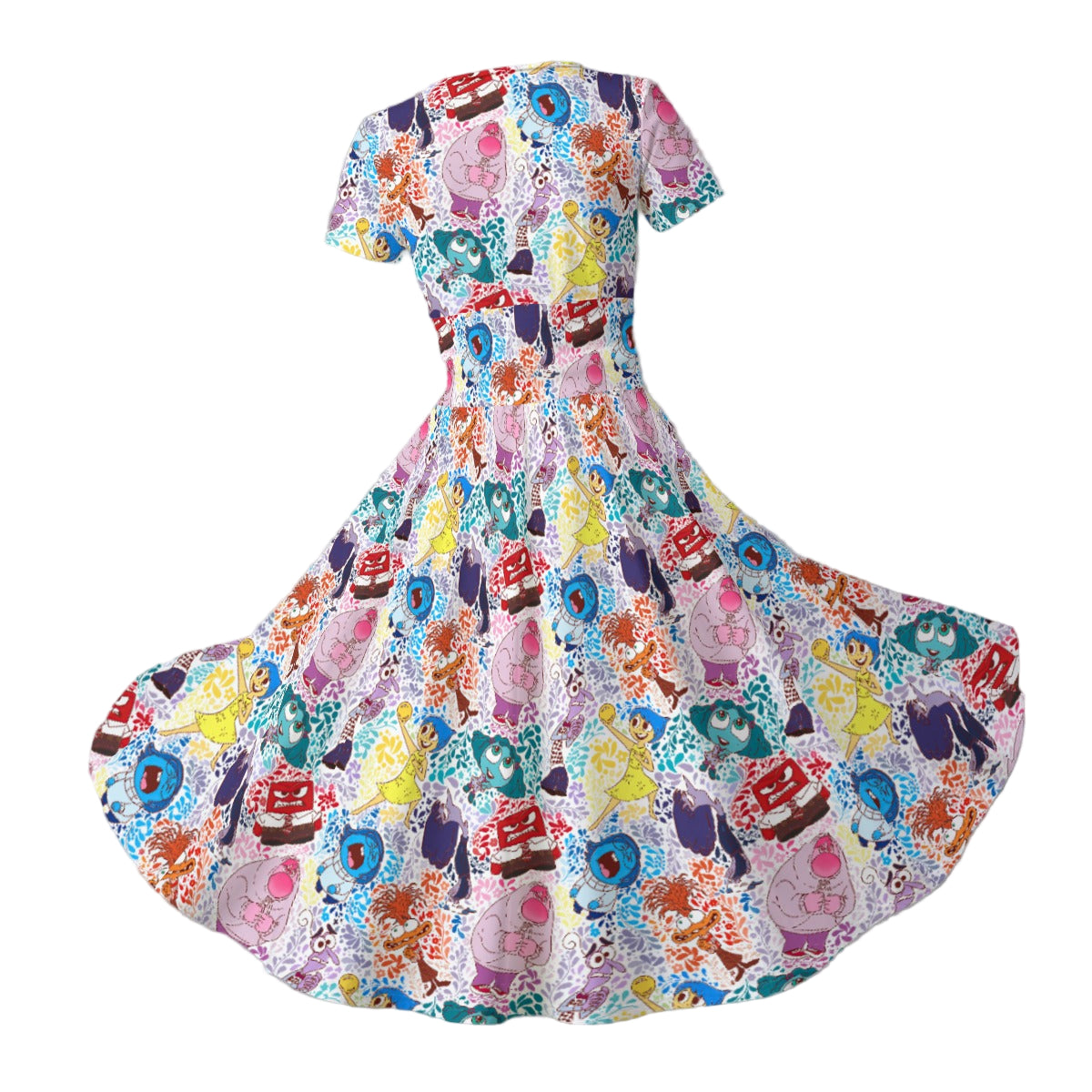 Floral Emotions - Women's V-Neck Ruched Midi Dress