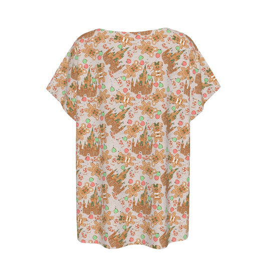 Festive Gingerbread Treats - Women’s Relaxed Fit Scoop Tee