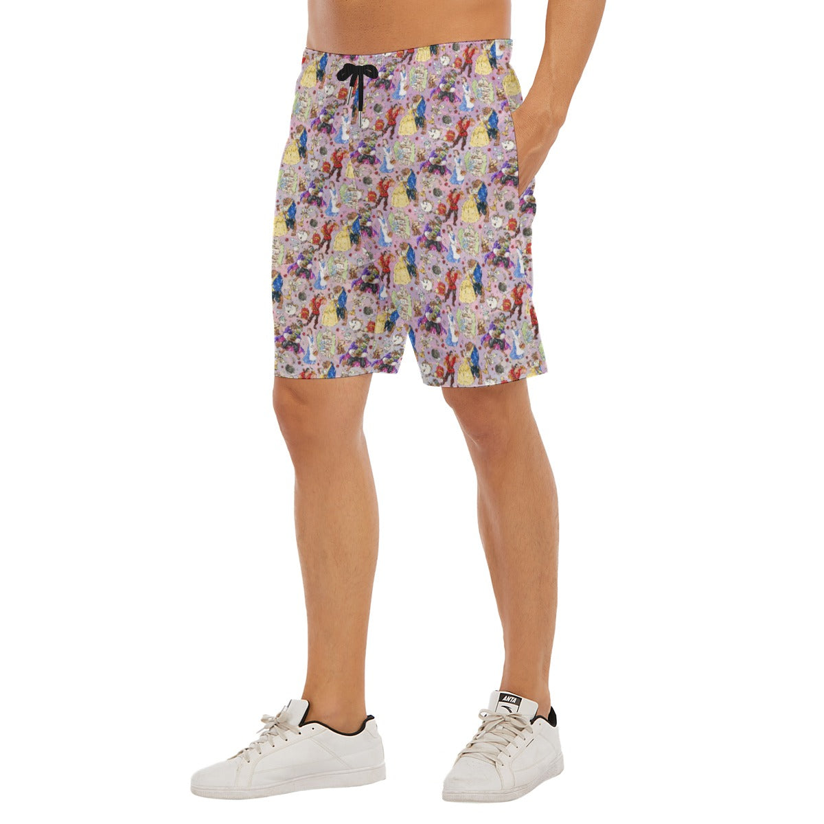 Enchanted Tale Sketch - Men’s Pocket Beach Shorts