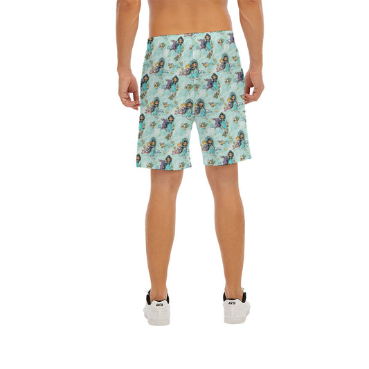 Whimsical Desert Princess - Men’s Pocket Beach Shorts