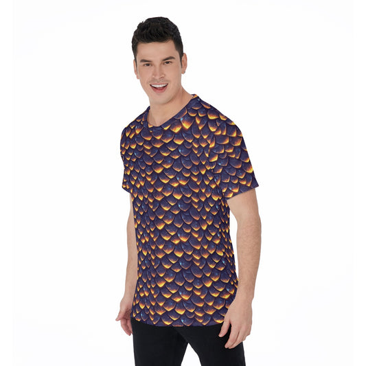 Animal Print - Dragon - Men's Short Sleeve T-Shirt