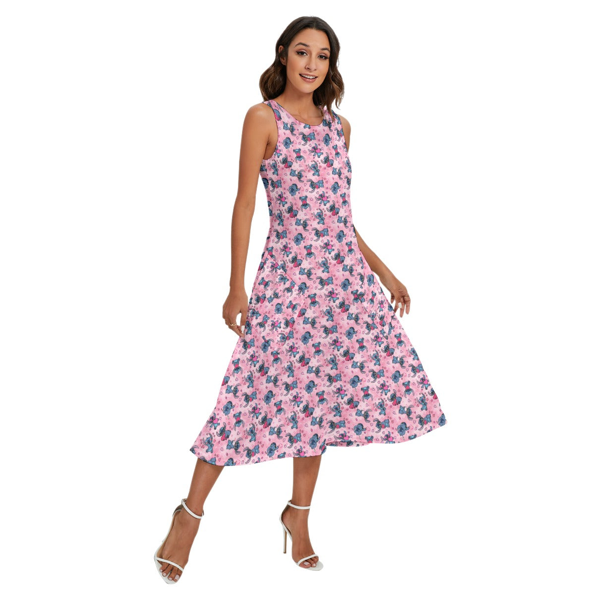 Valentine’s Mischief - Women’s Diagonal Pocket Midi Dress