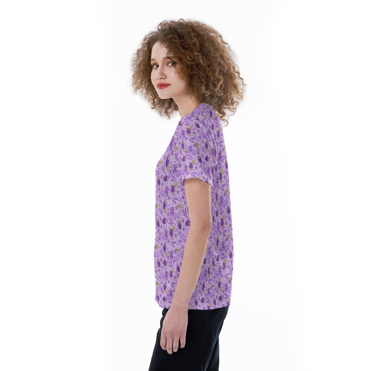 Fruitimals - Blackberry Axolotls - Women's Short Sleeve V-Neck T-Shirt