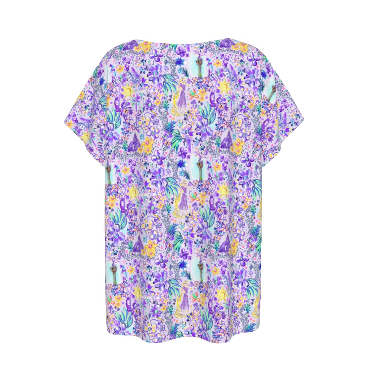 Bright Tropical Princess - Tower Light Festival - Women’s Relaxed Fit Scoop Tee