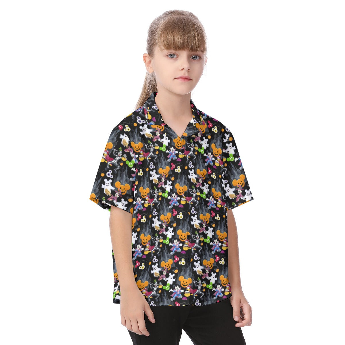 Mouse Gang Trick or Treatreat - Kid's Hawaiian Button Up Shirt