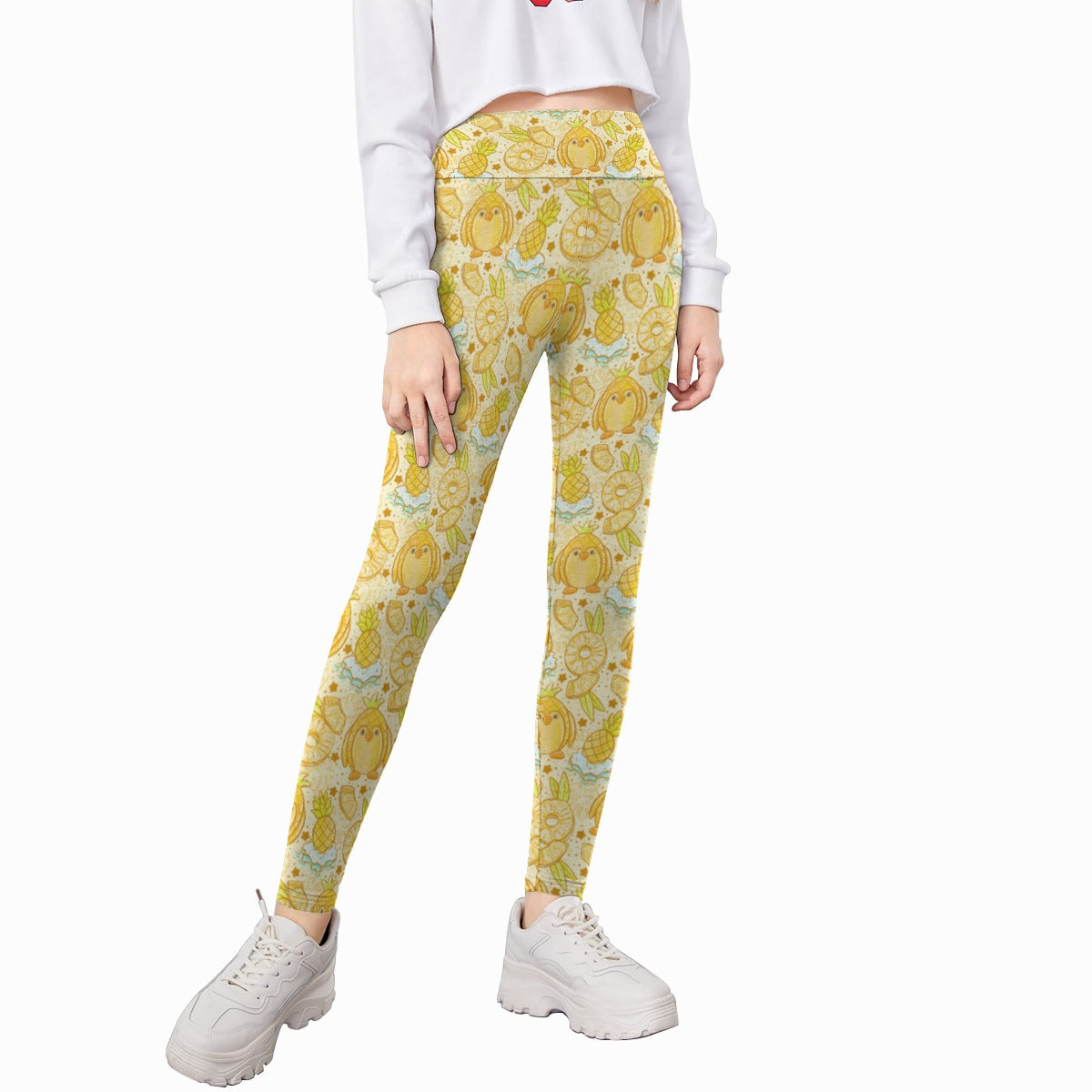 Fruitimals - Pineapple Penguins - Kid's Leggings