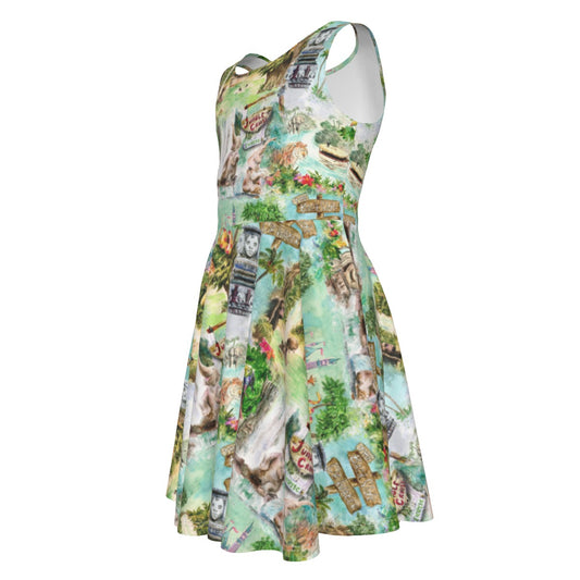 Jungle River Cruise - Kid's Sleeveless Skater Dress