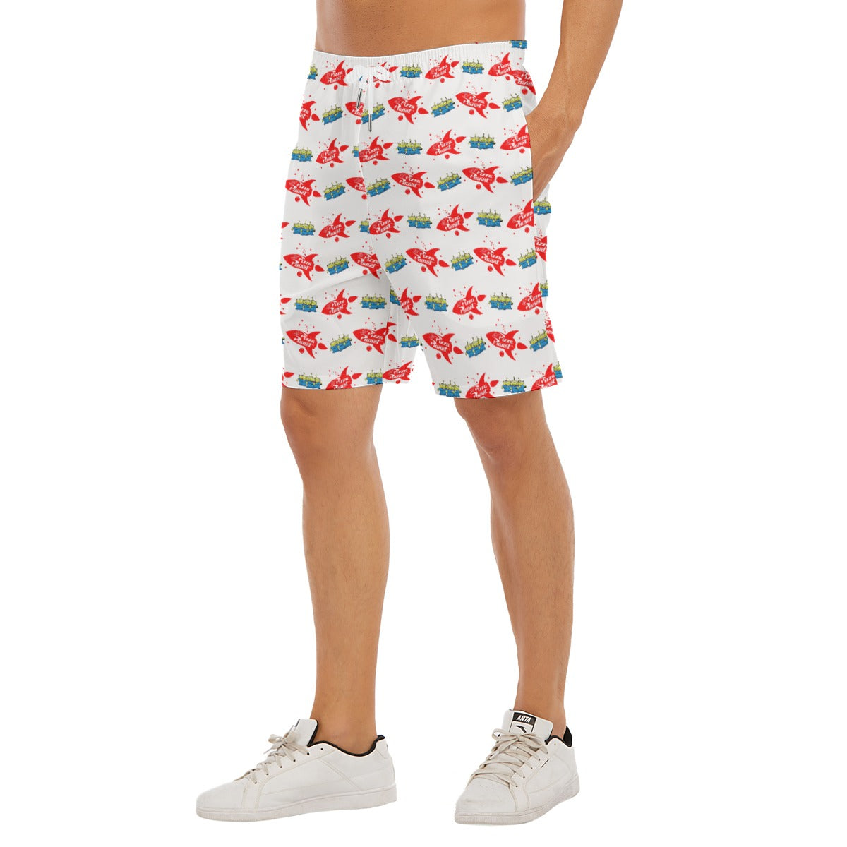 Galactic Rocket Party - Men’s Pocket Beach Shorts