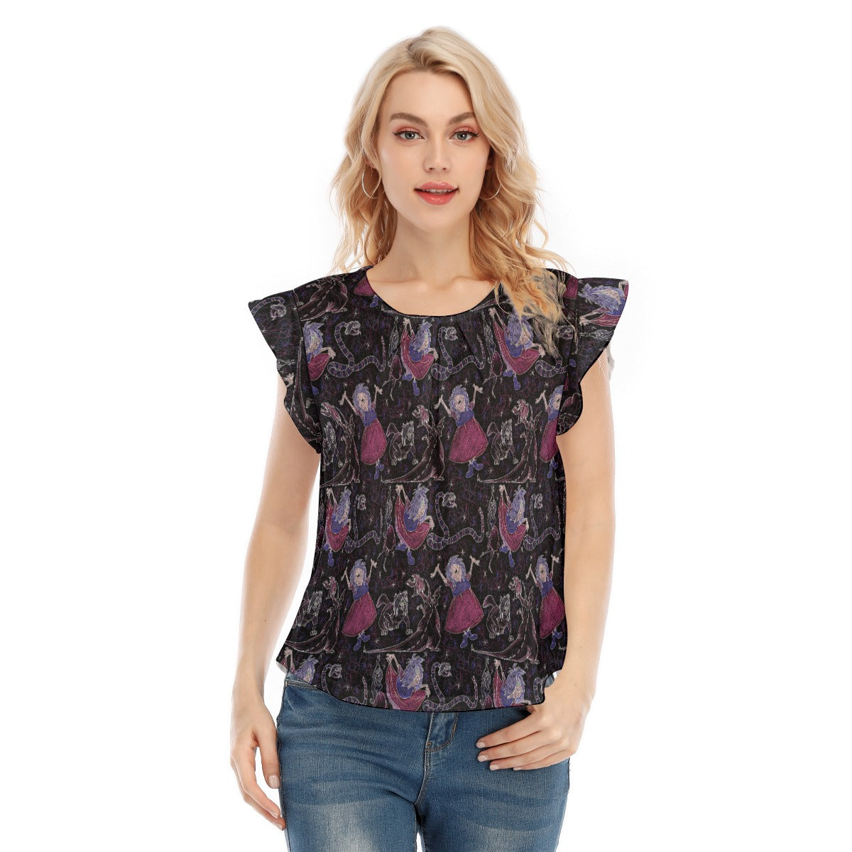 Marvelous Magical Mim - Women’s Flutter Sleeve Top
