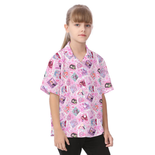 Poisoned Heart Villaintine - Kid's Hawaiian Button Up Shirt