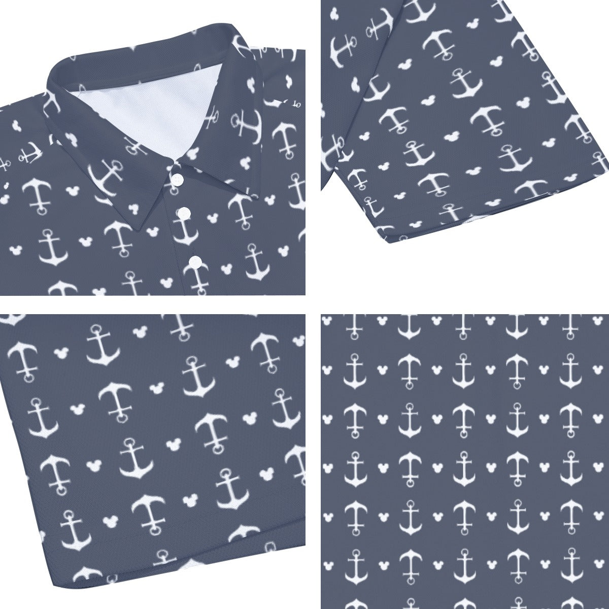 Anchors & Mouse Ears - Men's Polo Shirt