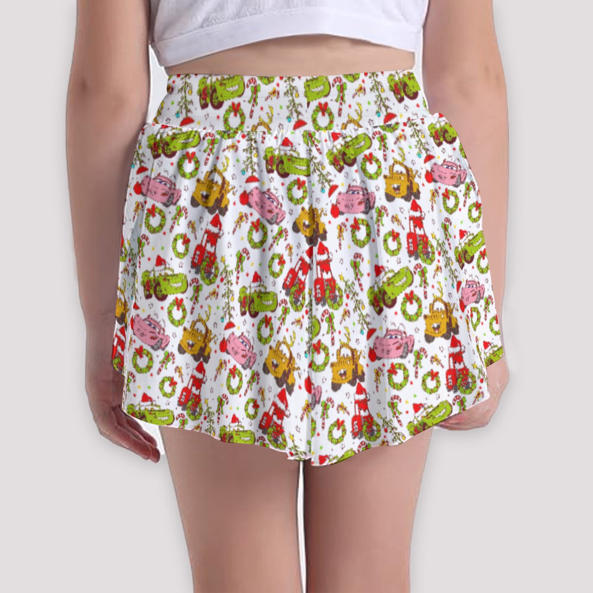 Holiday Race Day - Girls’ Flowy Pocket Shorts