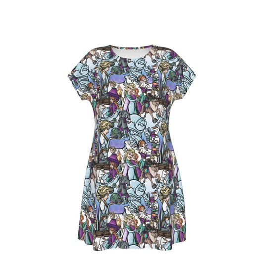 Enchanted Winter Journey - Women's T-Shirt Dress