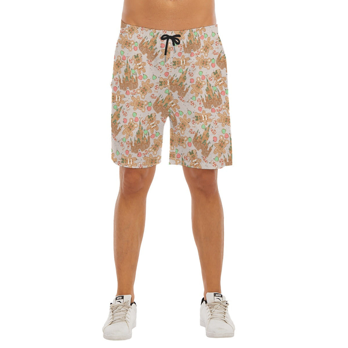 Festive Gingerbread Treats - Men’s Pocket Beach Shorts