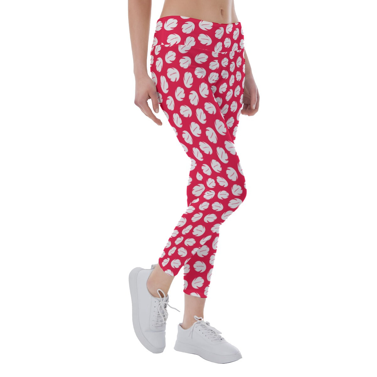Island Leaf Print - Women's Yoga Leggings