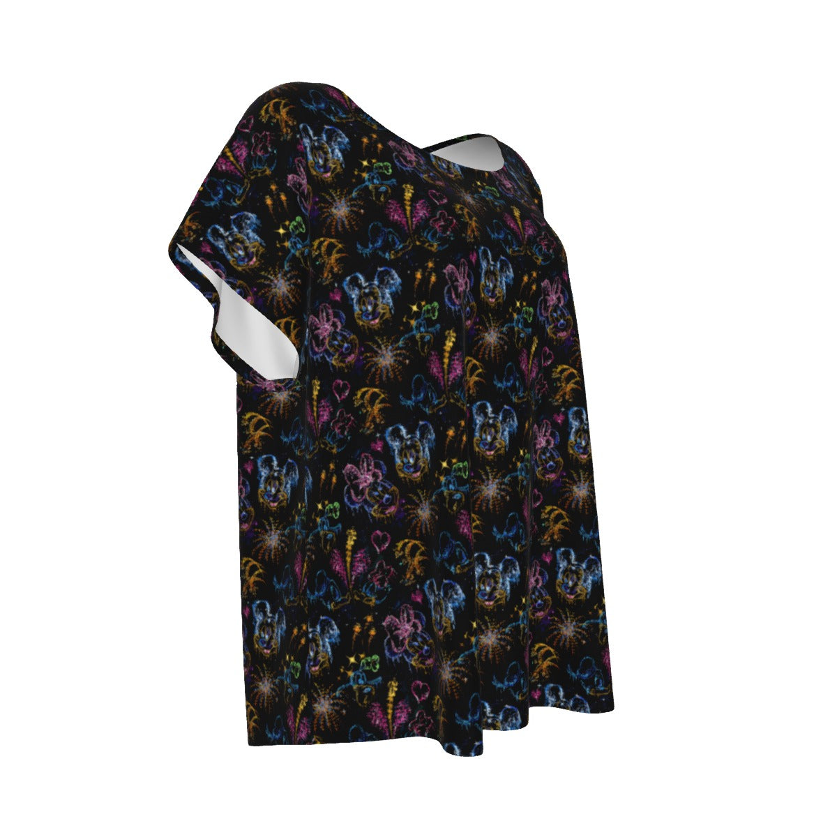 Mouse Friends’ Love in the Sky - Women’s Relaxed Fit Scoop Tee