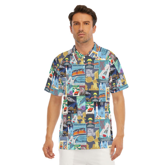 Vintage Tomorrow Ride Posters - Men's Polo Shirt