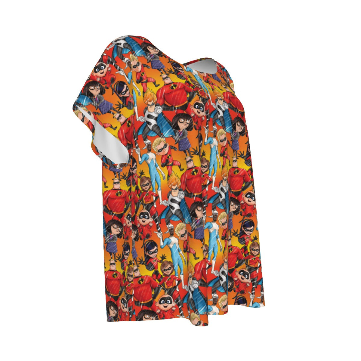 Super Squad Sketched - Women’s Relaxed Fit Scoop Tee