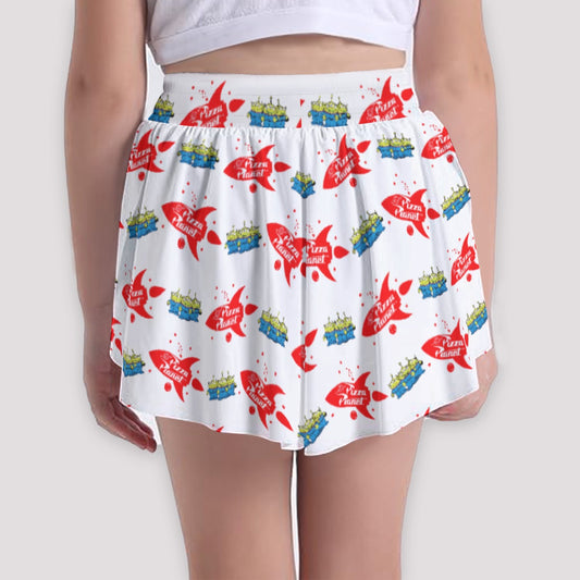 Galactic Rocket Party - Girls’ Flowy Pocket Shorts