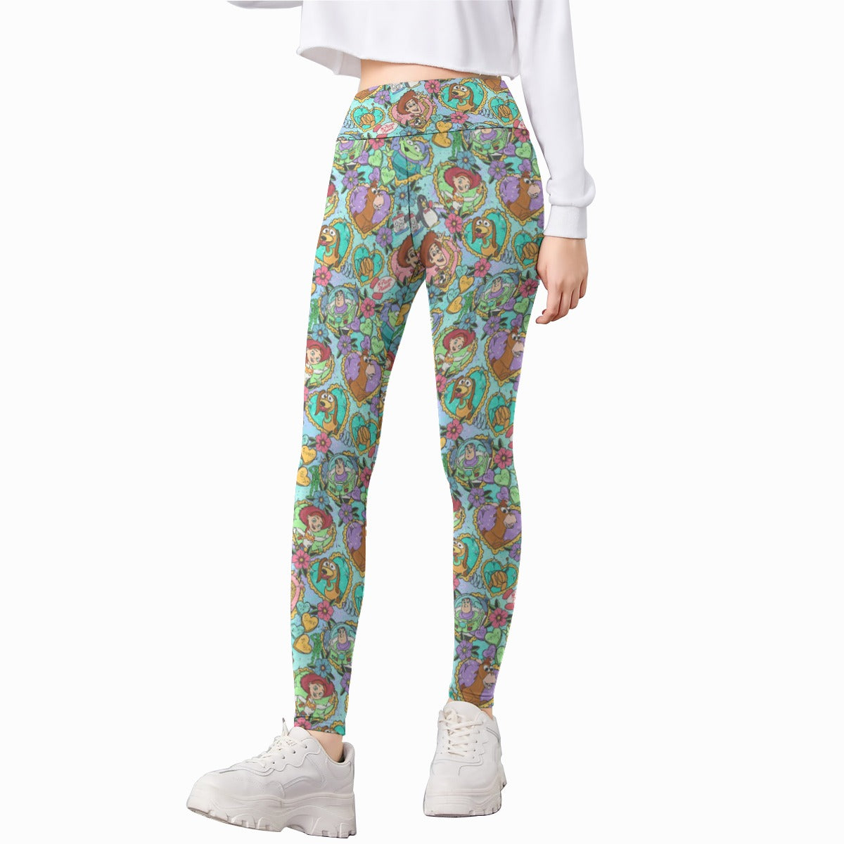 Tattoo Hearts Space Cowboys & Friends - Kid's Leggings
