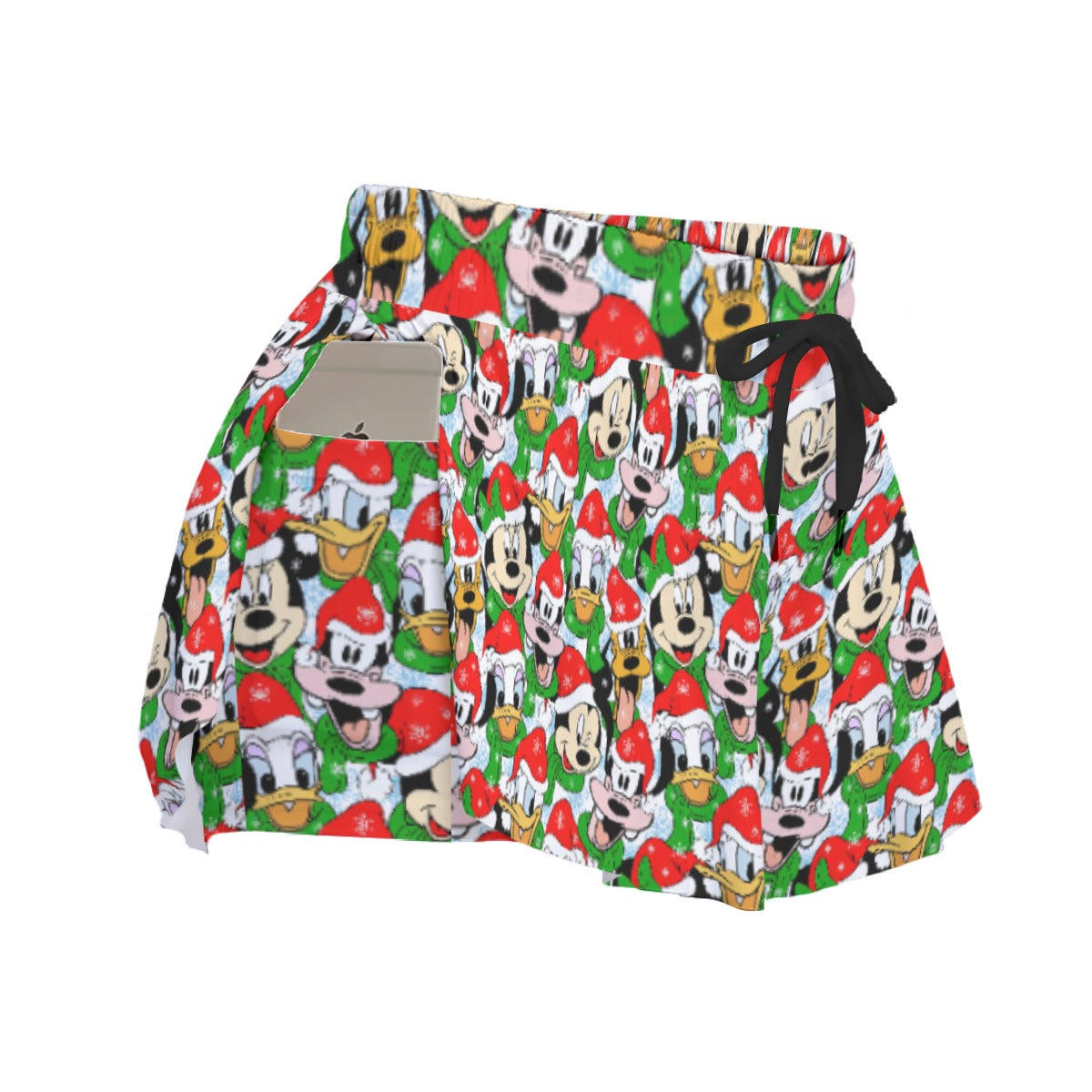 Mouse Friends in Santa HatsHats - Women's Flowy Pocket Shorts