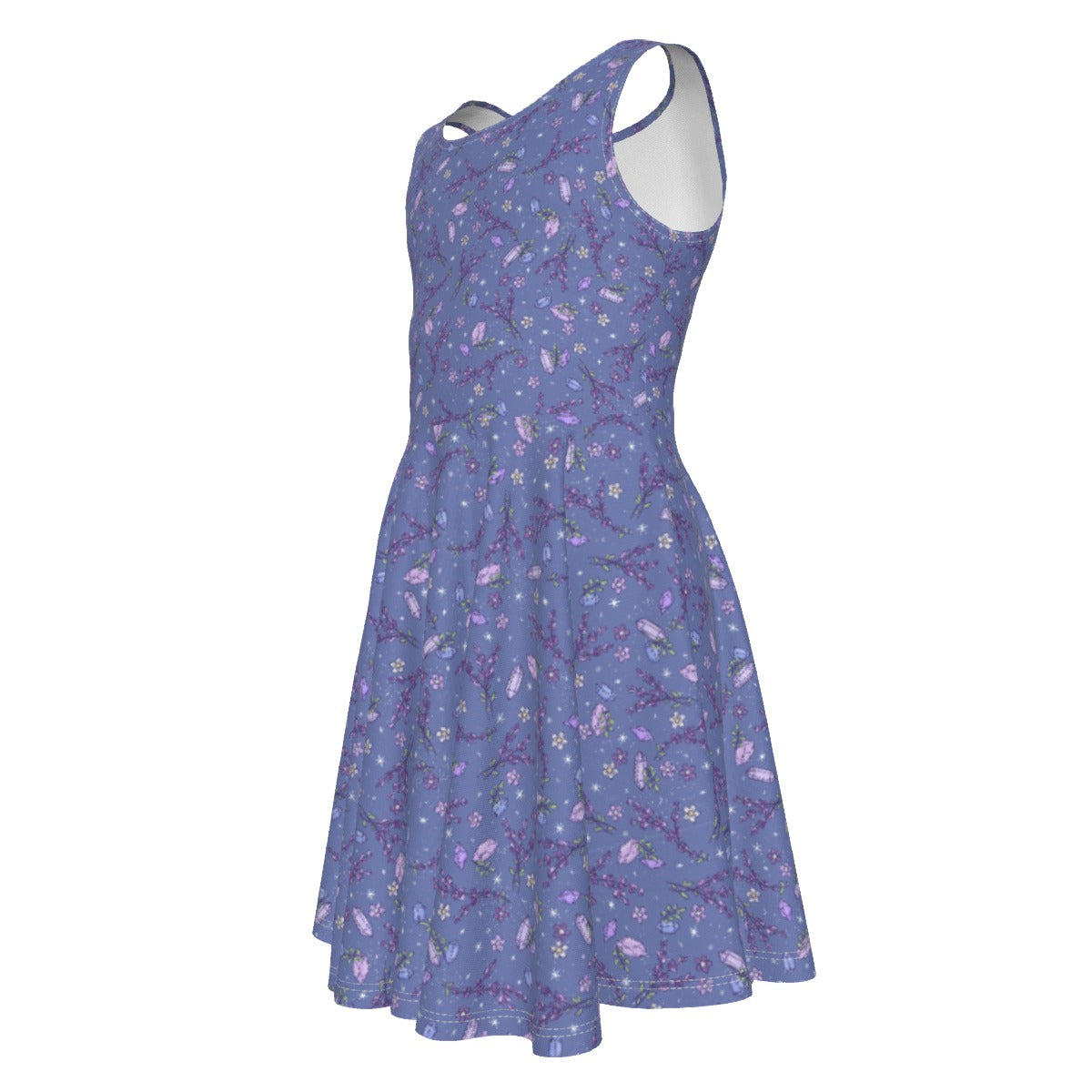 Lavender Vibes - Kid's Sleeveless Skater Dress