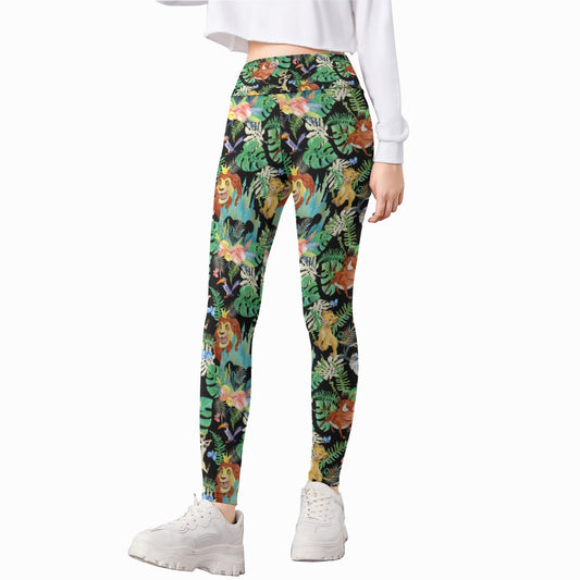 Watercolor Jungle Pride - Kid's Leggings
