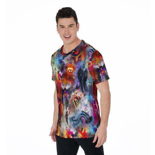 Watercolor Wicked Villains - Men's Short Sleeve T-Shirt