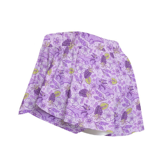 Fruitimals - Blackberry Axolotls - Women's Flowy Pocket Shorts