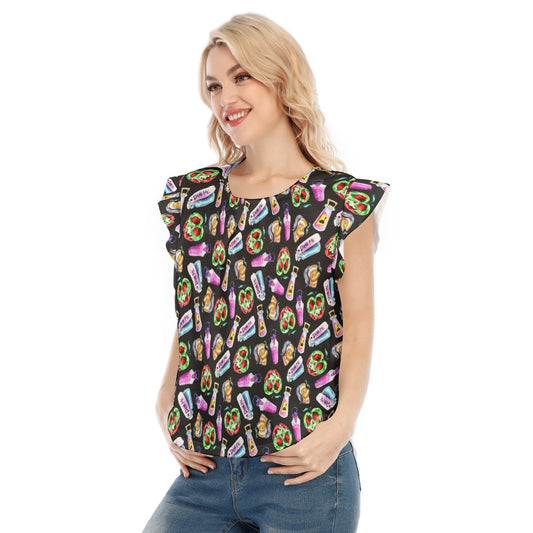Pick Your Poison - Women’s Flutter Sleeve Top