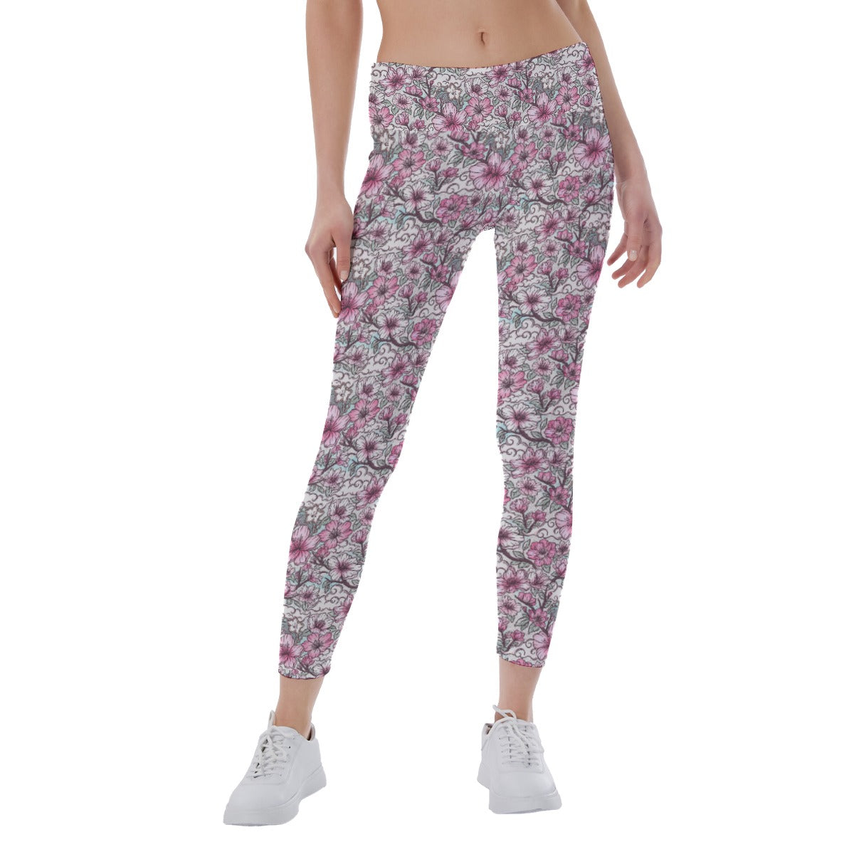 Fairytale Florals – Blossoms of Honor - Women's Yoga Leggings