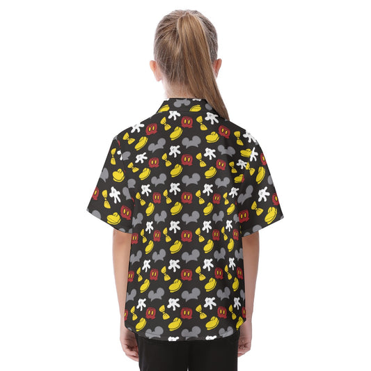 Classic Mouse Style - Kid's Hawaiian Button Up Shirt