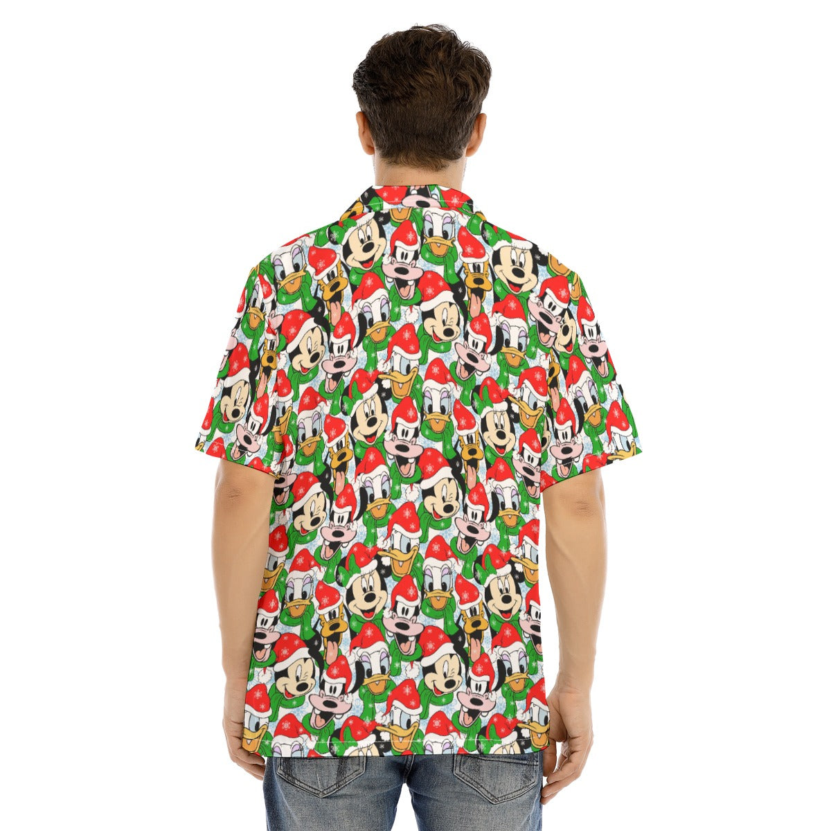 Mouse Friends in Santa HatsHats - Men's Hawaiian Button Up Shirt