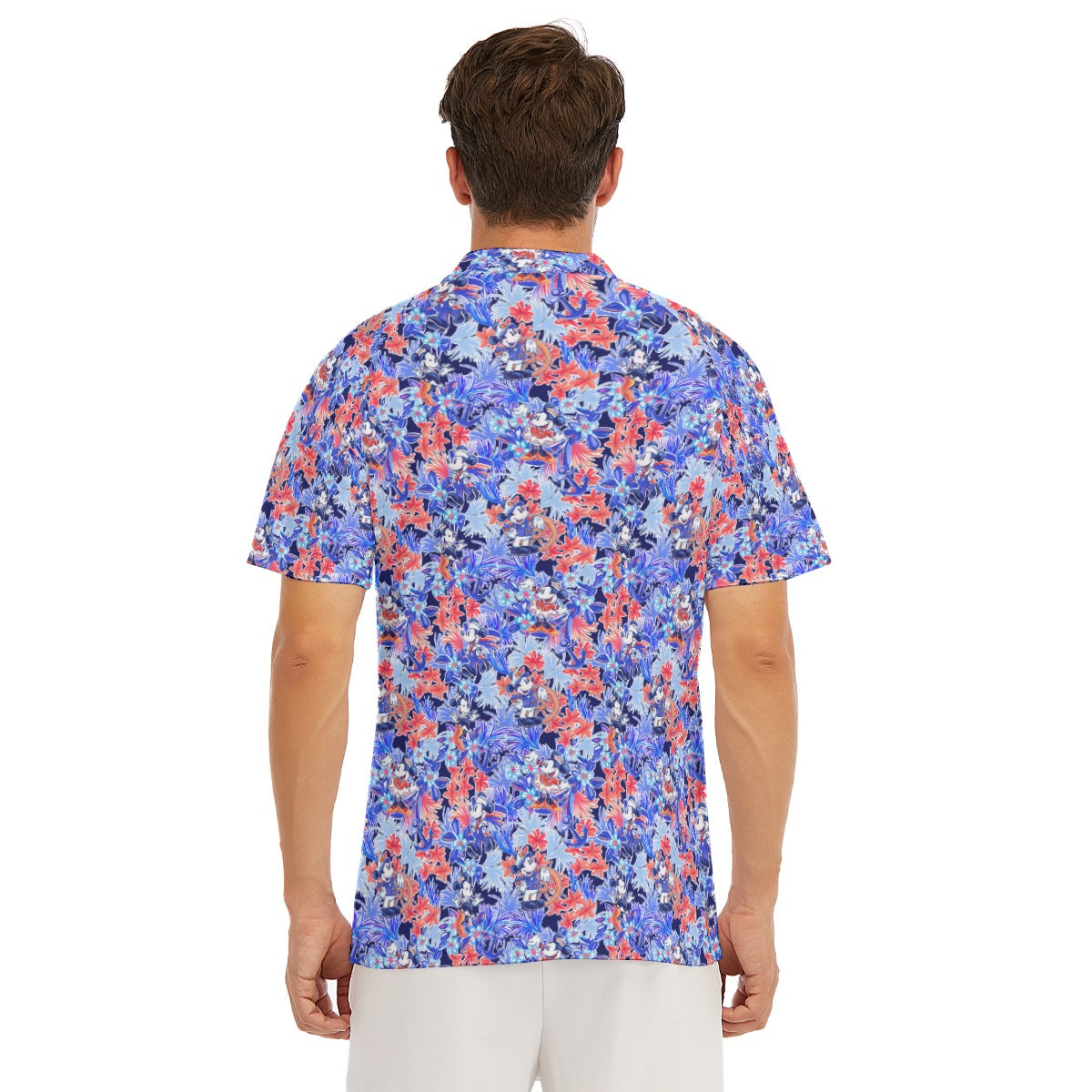 Navy Blooms Cruise - Men's Polo Shirt