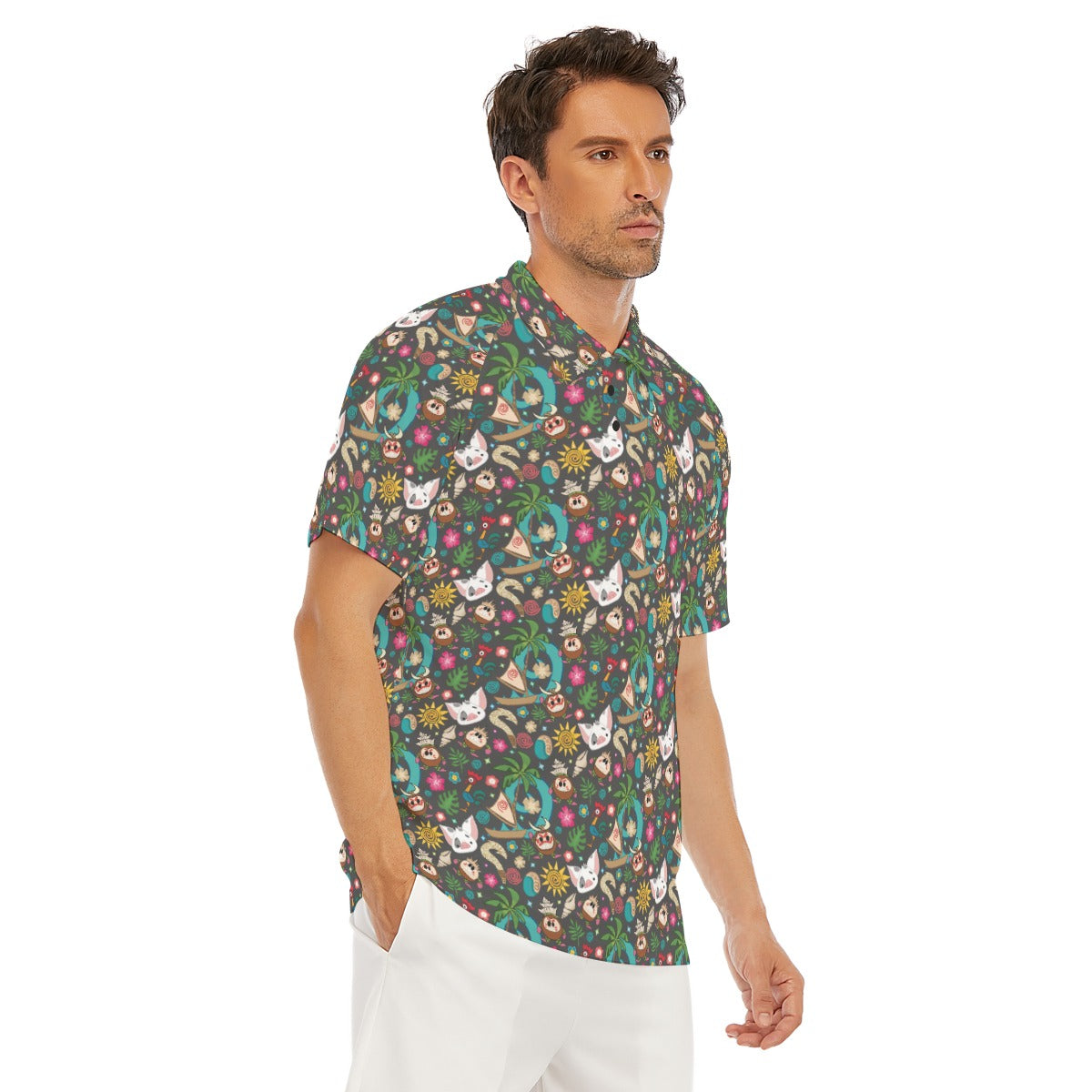 Polynesian Princess Icons - Men's Polo Shirt